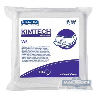 KIMTECH PURE W5 CRITICAL TASK DRY WIPES 9"X9"