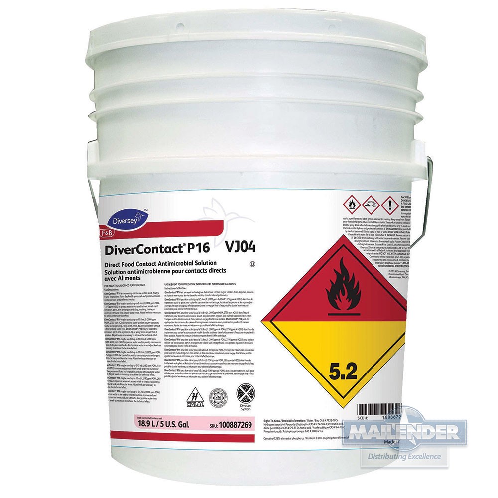 DIVERCONTACT P16 DIRECT FOOD CONTACT ANTIMICROBIAL SOLUTION