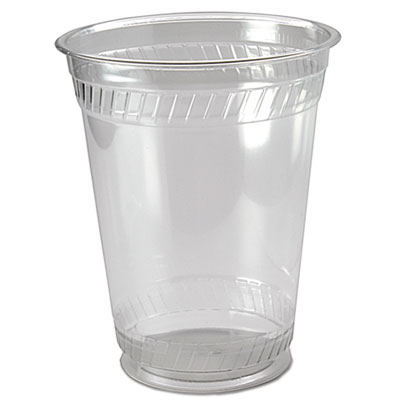 16 OZ CLEAR SQUAT PLASTIC CUP (LIDS ARE 16/24 SERIES)