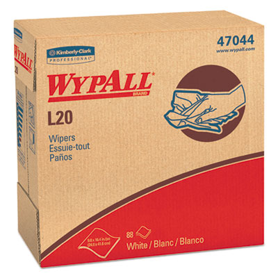 WYPALL L20 WIPER POP-UP BOX 9.1"X16.8" WHITE 4-PLY