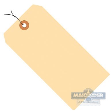 3.25"X1.625" #2 13PT WIRED MANILLA TAG