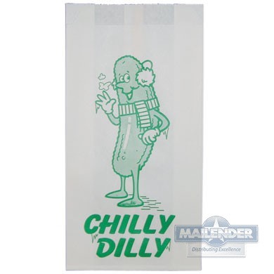 3.5"X1.5"X6.5" DRY WAX PICKLE BAG "CHILLY DILLY"
