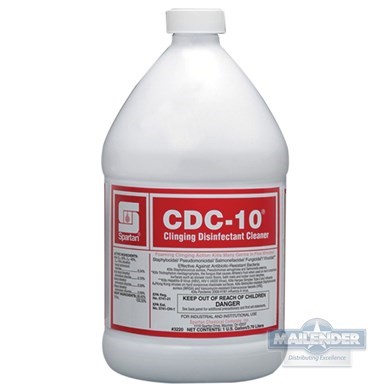 CDC-10 DISINFECTANT CLINGING CLEANER RTU SPRAY (1GAL)