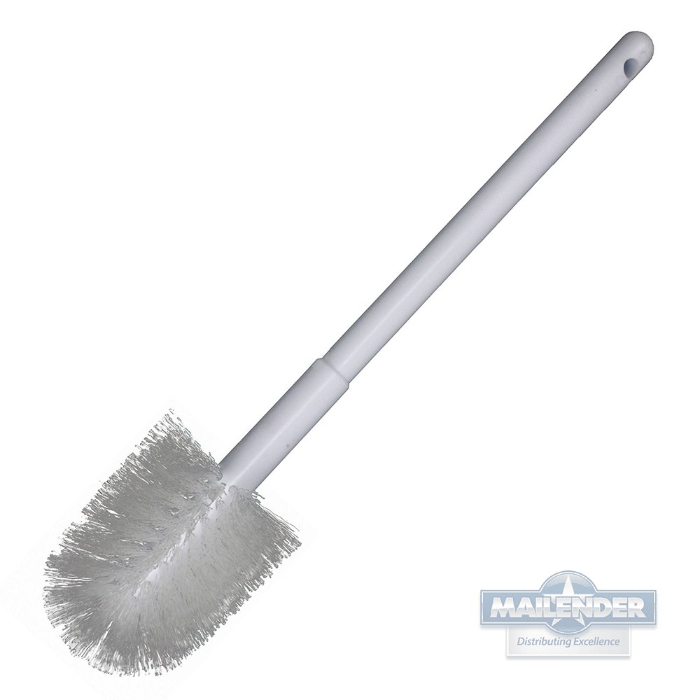 BOWL BRUSH DELUXE SCRATCHLESS PLASTIC WHITE/WHITE