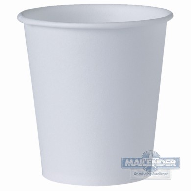 BARE 3 OZ WHITE TREATED PAPER WATER CUP