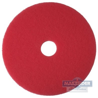 3M FLOOR PAD 13" BUFFING RED