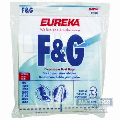 WEIS 3 PACK OF EUREKA F & G VAC BAGS