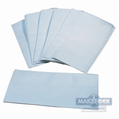 12-7/8"X15-3/8" 1/6FLD WHITE LINEN LIKE GUEST TOWEL