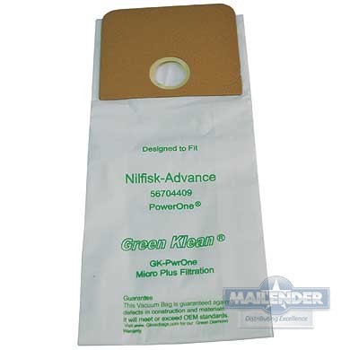 NILFISK-ADVANCE VACUUM BAG POWER ONE  8 BAGS 2 FILTERS