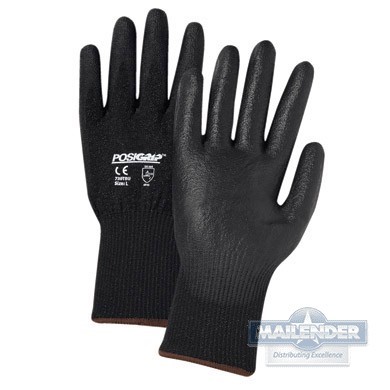 POSI-GRIP GLOVE MD POLYURETHANE DIPPED CUT RESISTANT LEVEL 5 ANSI A3