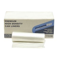 VICTORIA BAY 43"X48" CLEAR HIGH DENSITY 22MIC XHW CAN LINER 55 GALLON