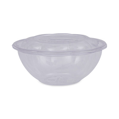24oz Renewable and Compostable Salad Bowl w Lid Clear, 150/CA