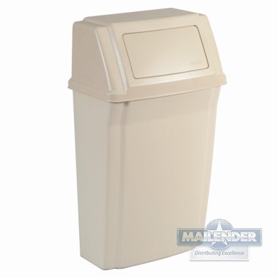 SLIM JIM WALL MOUNT CONTAINER BEIGE (15GAL)