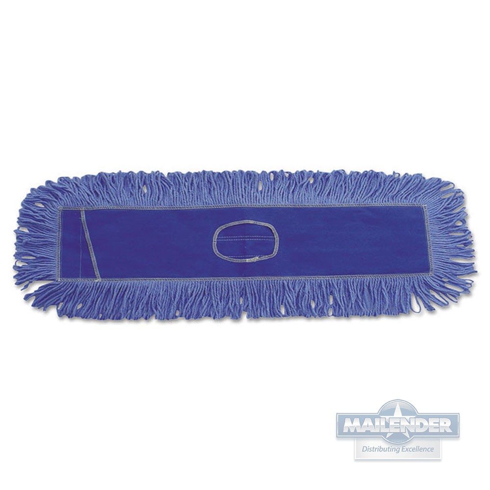 DUST MOP HEAD, COTTON/SYNTHETIC, LOOPED END BLUE