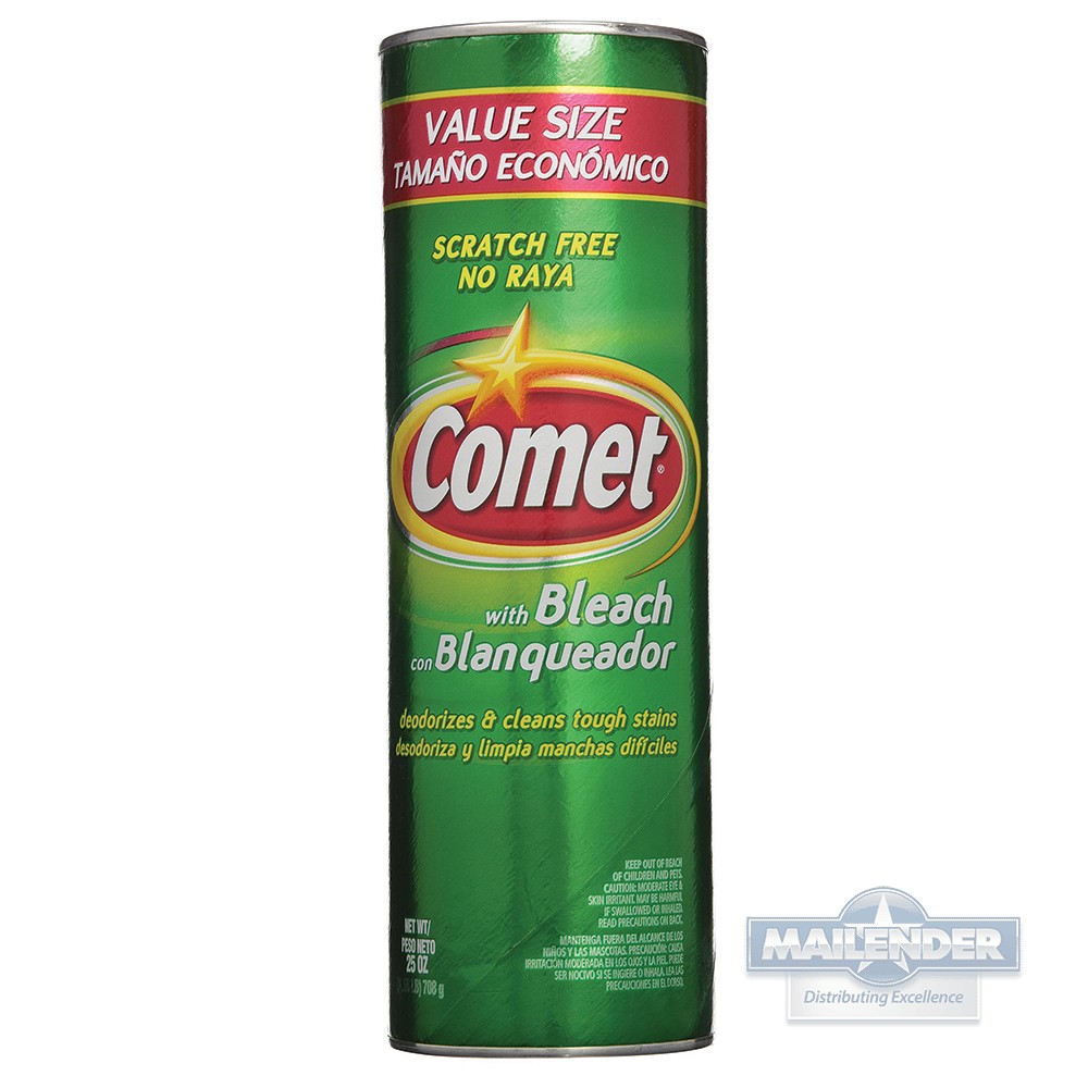 COMET SCOURING POWDER WITH BLEACH 25.2 OZ  2/CA