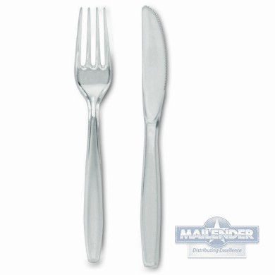 DIXIE HEAVY WEIGHT PLACTIC KNIVE CLEAR