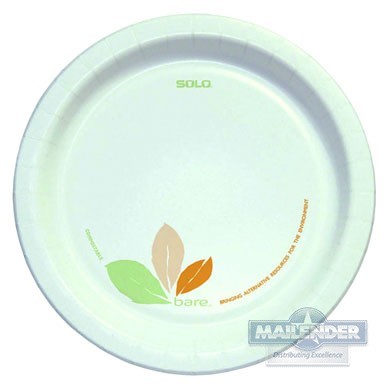 BARE 8.5" MEDIUM WEIGHT PAPER PLATE COMPOSTABLE