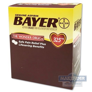 BAYER ASPRIN TABLETS TWO PACK