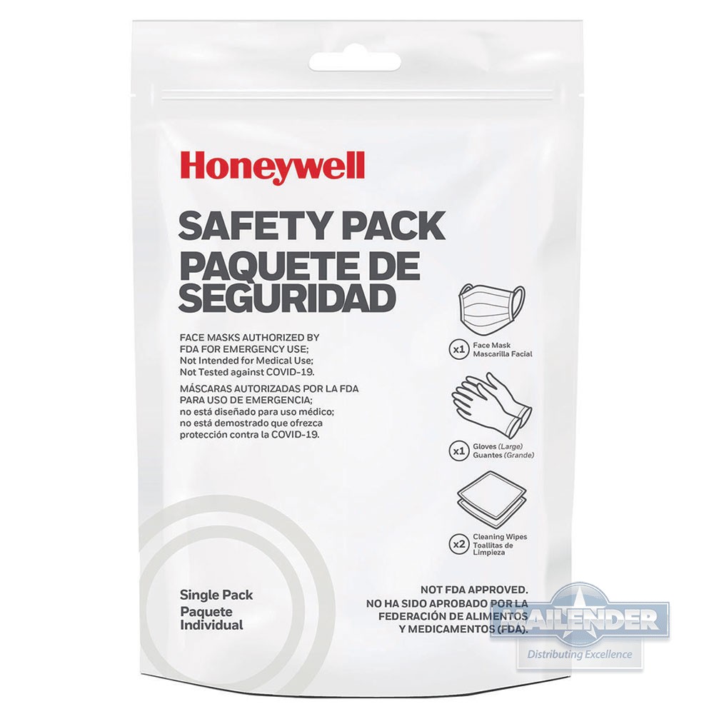 HONEYWELL SAFETY PACKS (X1 MASK X1 GLOVES & X2 WIPES)