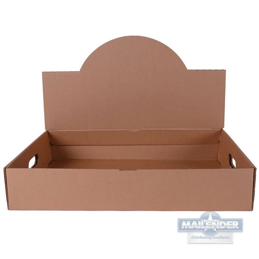 CATERING BOX 21.5"X14.62" X15.37" CORRUGATED PAPERBOARD KRAFT RECTANGLE 25/CA